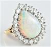 18K Yellow Gold Opal Ring