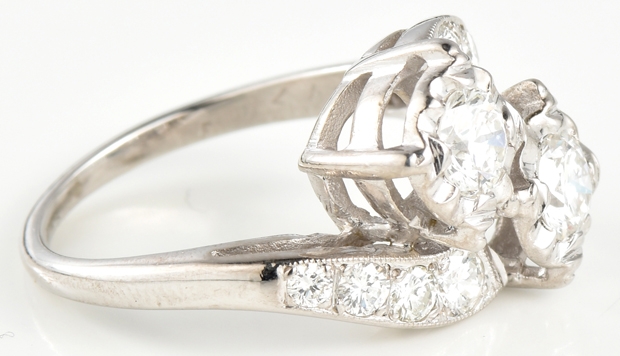14K White Gold Diamond Ring