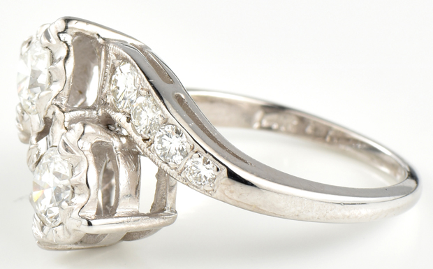 14K White Gold Diamond Ring