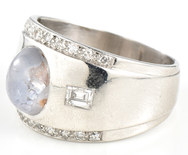 Platinum Lavender Sapphire Ring