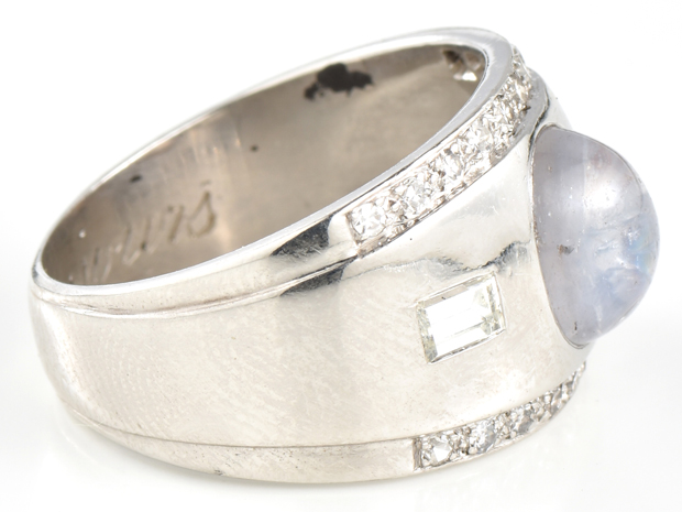 Platinum Lavender Sapphire Ring