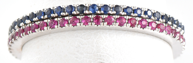 18K White Gold Cherie Dori Bands