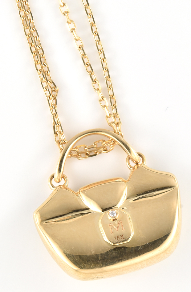 18K Yellow Gold Mirabelle Purse Necklace