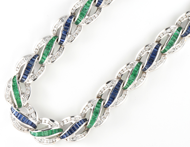 18K White Gold Charles Krypell Necklace
