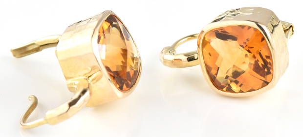 14K Yellow Gold Maz Earrings