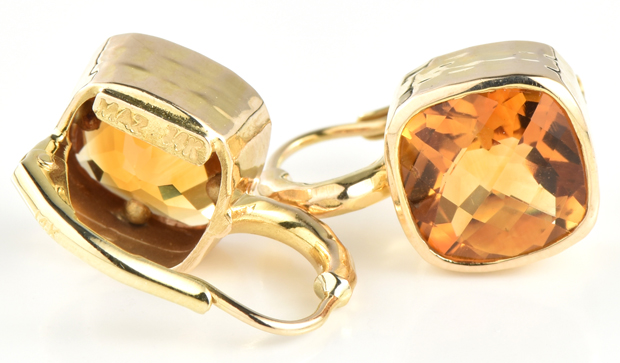 14K Yellow Gold Maz Earrings