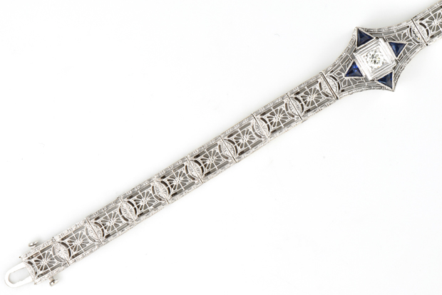 Platinum on 14K Vintage Bracelet 