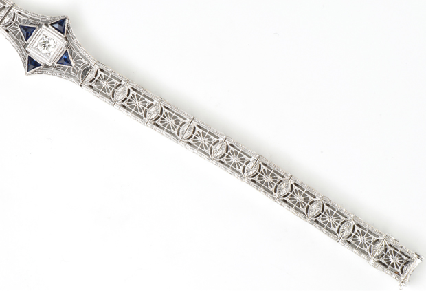 Platinum on 14K Vintage Bracelet 