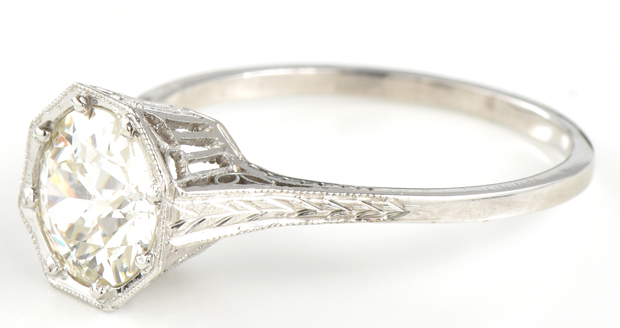 14K White Gold Diamond Ring