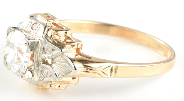 14K Yellow Gold Diamond Ring