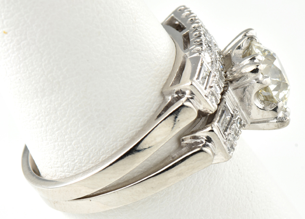 Platinum Diamond Ring Set