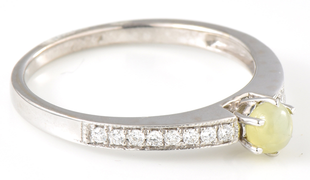 14K White Gold Ring
