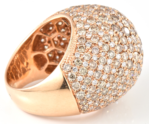 18K Rose Gold Diamond Ring