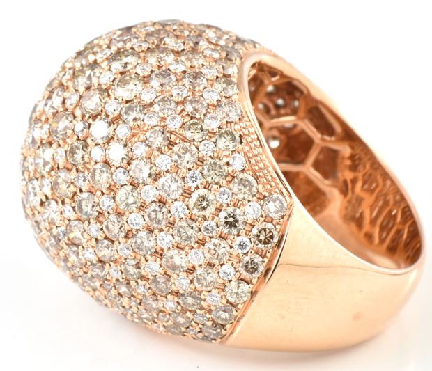 18K Rose Gold Diamond Ring