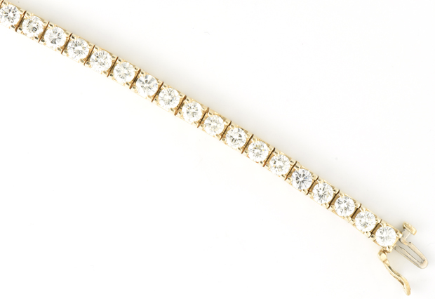 14K Yellow Gold Diamond Bracelet 