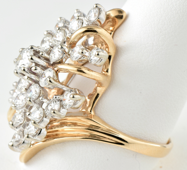 14K Yellow Gold Diamond Ring