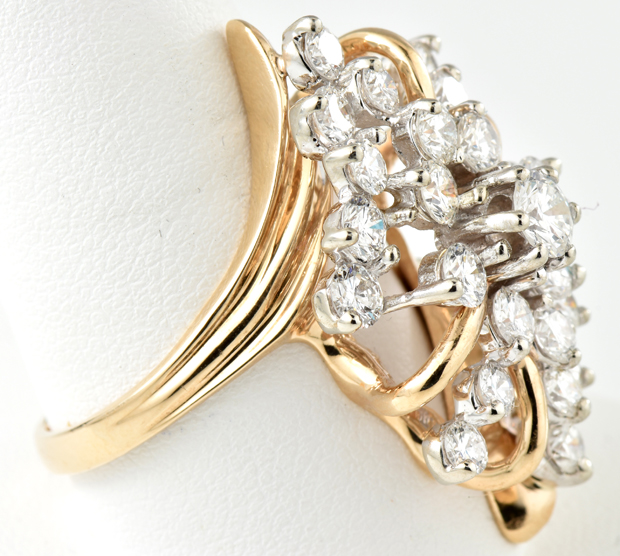 14K Yellow Gold Diamond Ring