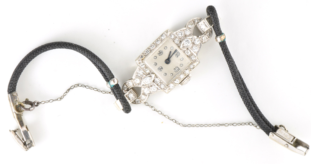 Six 14K White Gold Wrist Watches