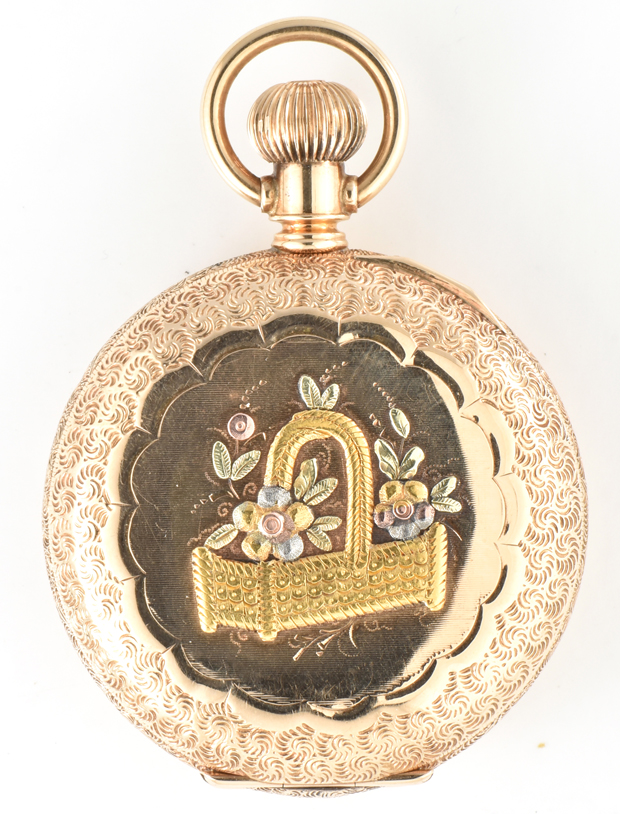 Five Ladies 14K Gold Pocket Watches