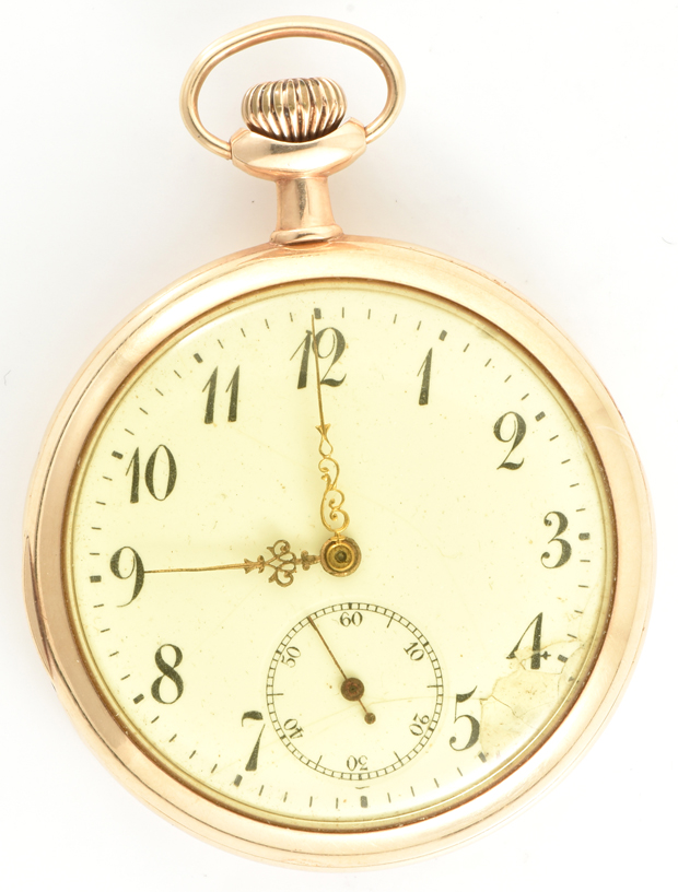 Three Men’s 14K Open Face Pocket Watches 