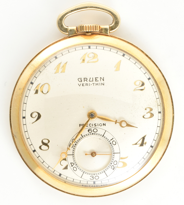 Three Men’s 14K Open Face Pocket Watches 