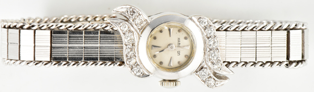 Ladies 14K White Gold Wrist Watch