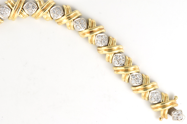 18K Two-Tone Diamond Bracelet