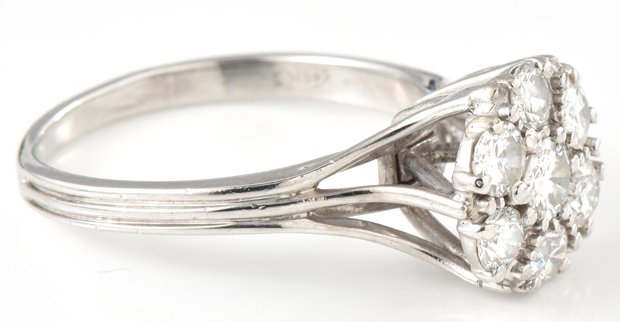 14K White Gold Diamond Ring