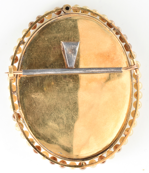 14K Yellow Gold Cameo Pin/Pendant