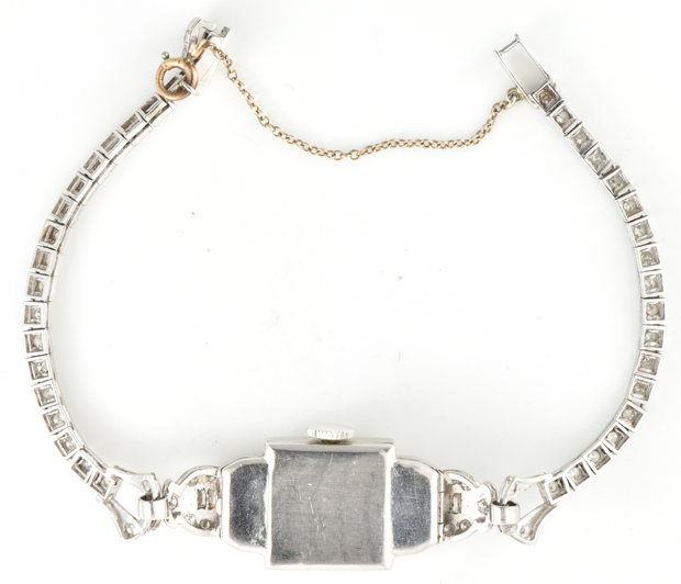 Platinum Ladies Hamilton Diamond Watch
