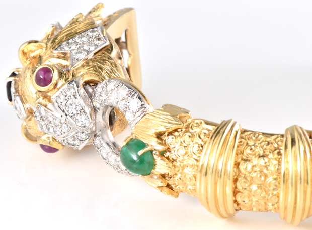 18K Yellow Gold Dragon Bracelet