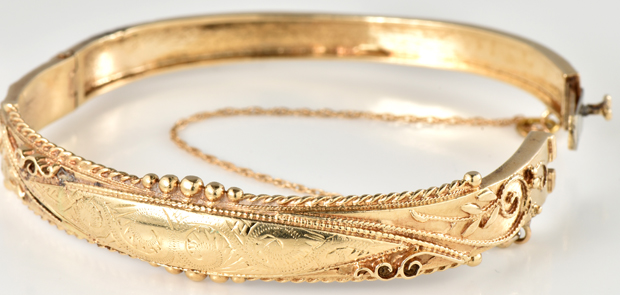14K Yellow Gold Bangle
