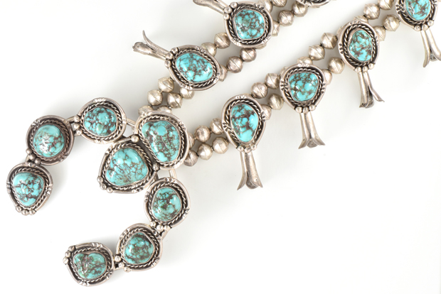 Sterling Silver Native American Squash Blossom Necklaces