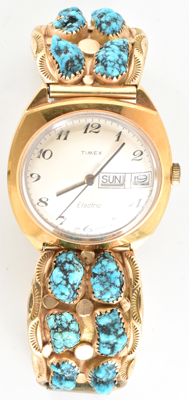 Two Watches with Native American Bands 
