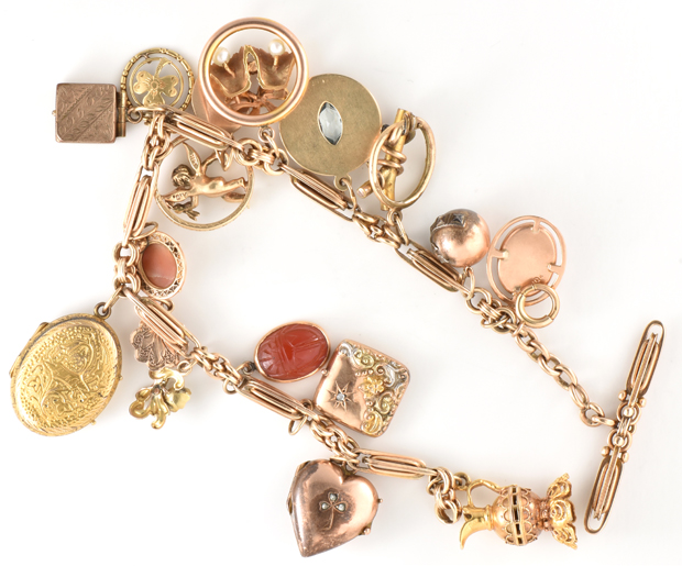 10K Charm Bracelet