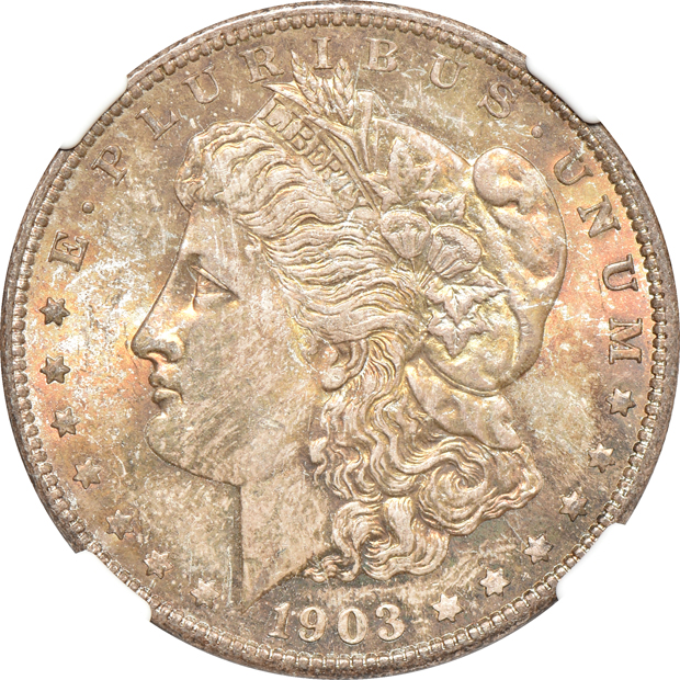 1878-CC MS-63 PL and a 1903-O MS-64. both NGC CAC