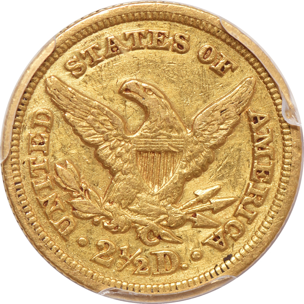 1847-C PCGS XF detail/cleaned