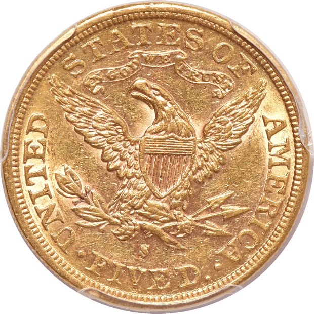 1860 VG-10 and an 1883-S AU-55, both PCGS