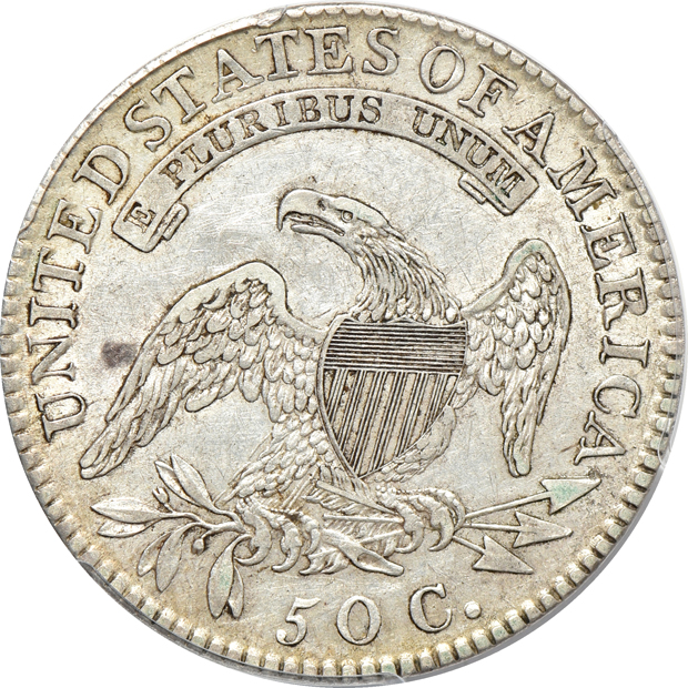 1818 O-109 PCGS XF-45, and an 1823 NGC AU-53