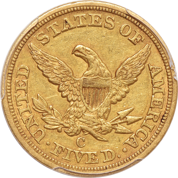 1852-C PCGS AU details/repaired