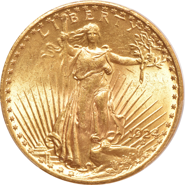 1924 MS-63 and 1924 MS-64, both PCGS CAC