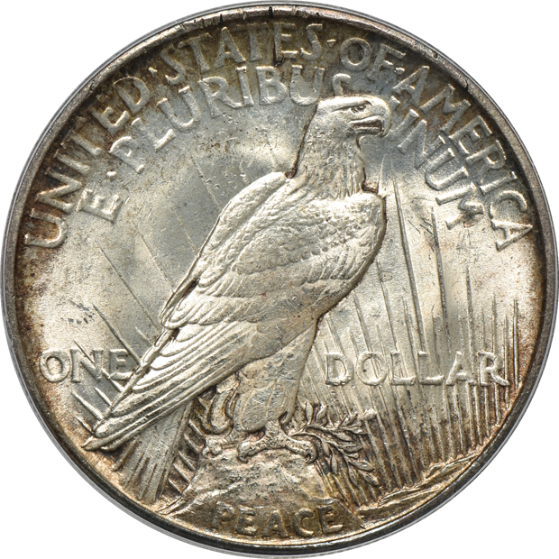 1921 Peace, High Relief PCGS MS-64