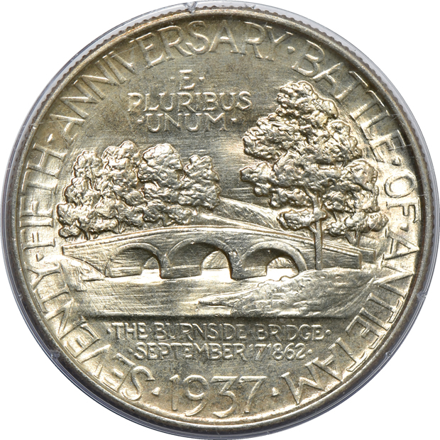 1937 Antietam PCGS MS-65 (rattler) CAC