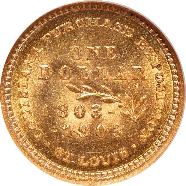 1903 Louisiana Purchase Jefferson NGC MS-65
