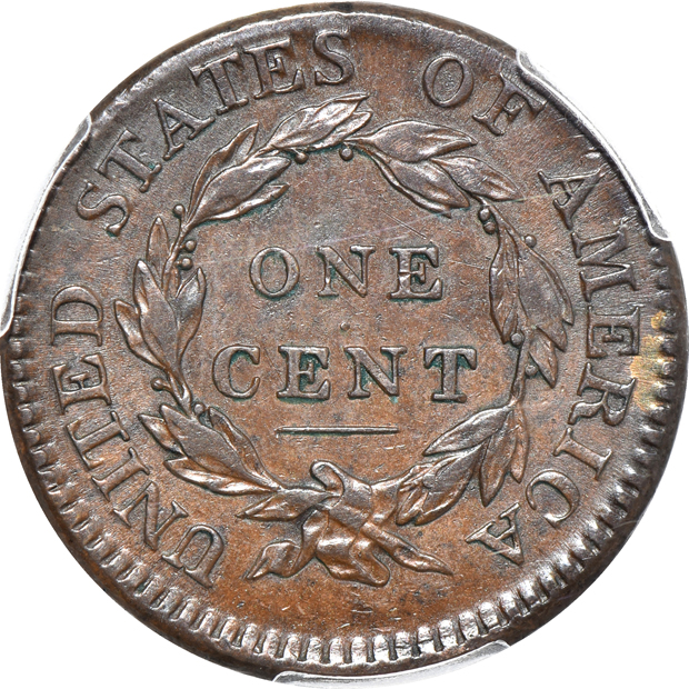 1814 Crosslet 4 PCGS AU-53