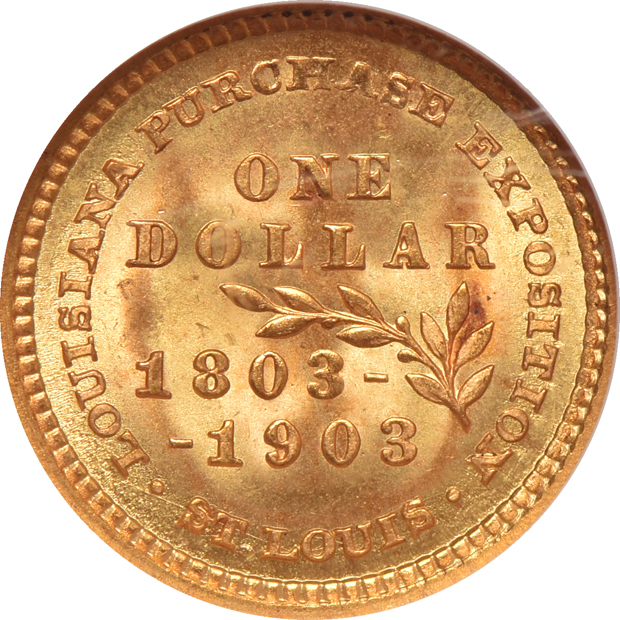 1903 Louisiana Purchase Jefferson NGC MS-66