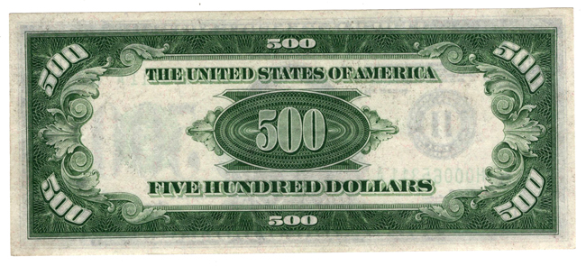 1934-A $500 St. Louis Fr# 2202H - AU