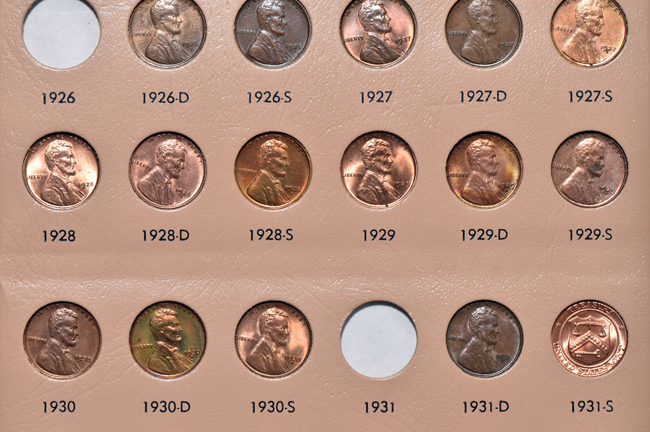 Nearly complete collection of Lincoln cents, 1909 through 2014, including proof-only issues, in a Dansco 8100 album