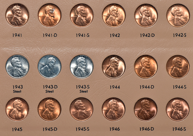 Nearly complete collection of Lincoln cents, 1909 through 2014, including proof-only issues, in a Dansco 8100 album