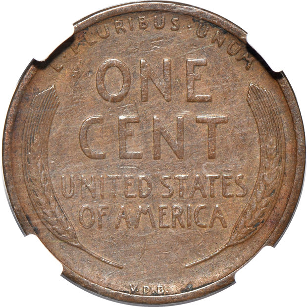 1909-S VDB Lincoln VF-25 BN, and a 1914-D XF-45 BN, both NGC